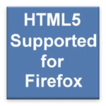 html5 supported for firefox android application logo